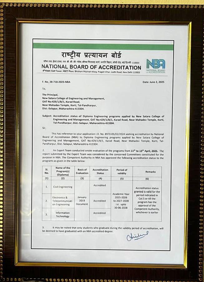 NBA Certificate 